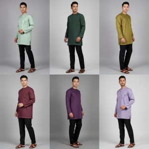Kurta Ayub (Round Neck Collar/Long Sleeve)