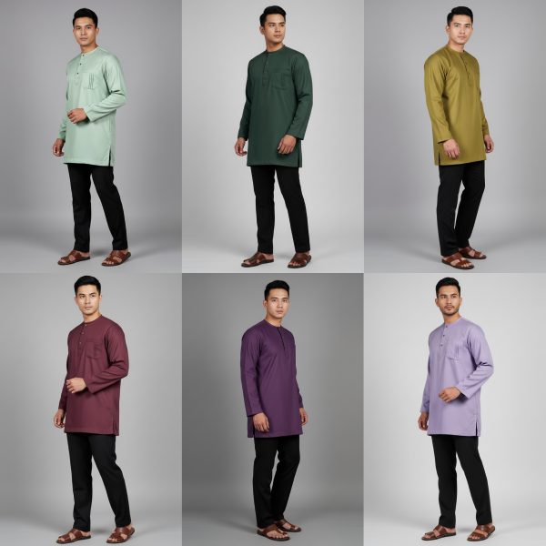 Kurta Ayub (Round Neck Collar/Long Sleeve)
